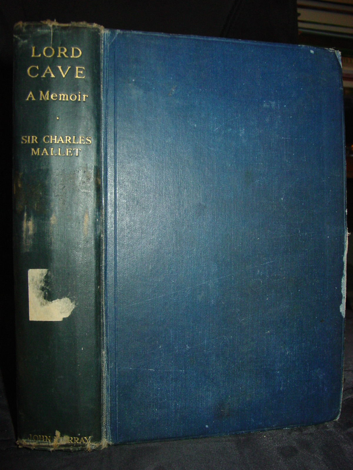 1931 Lord Cave: A Memoir, Parliament, Lincoln’s Inn, WWI, England, Rare