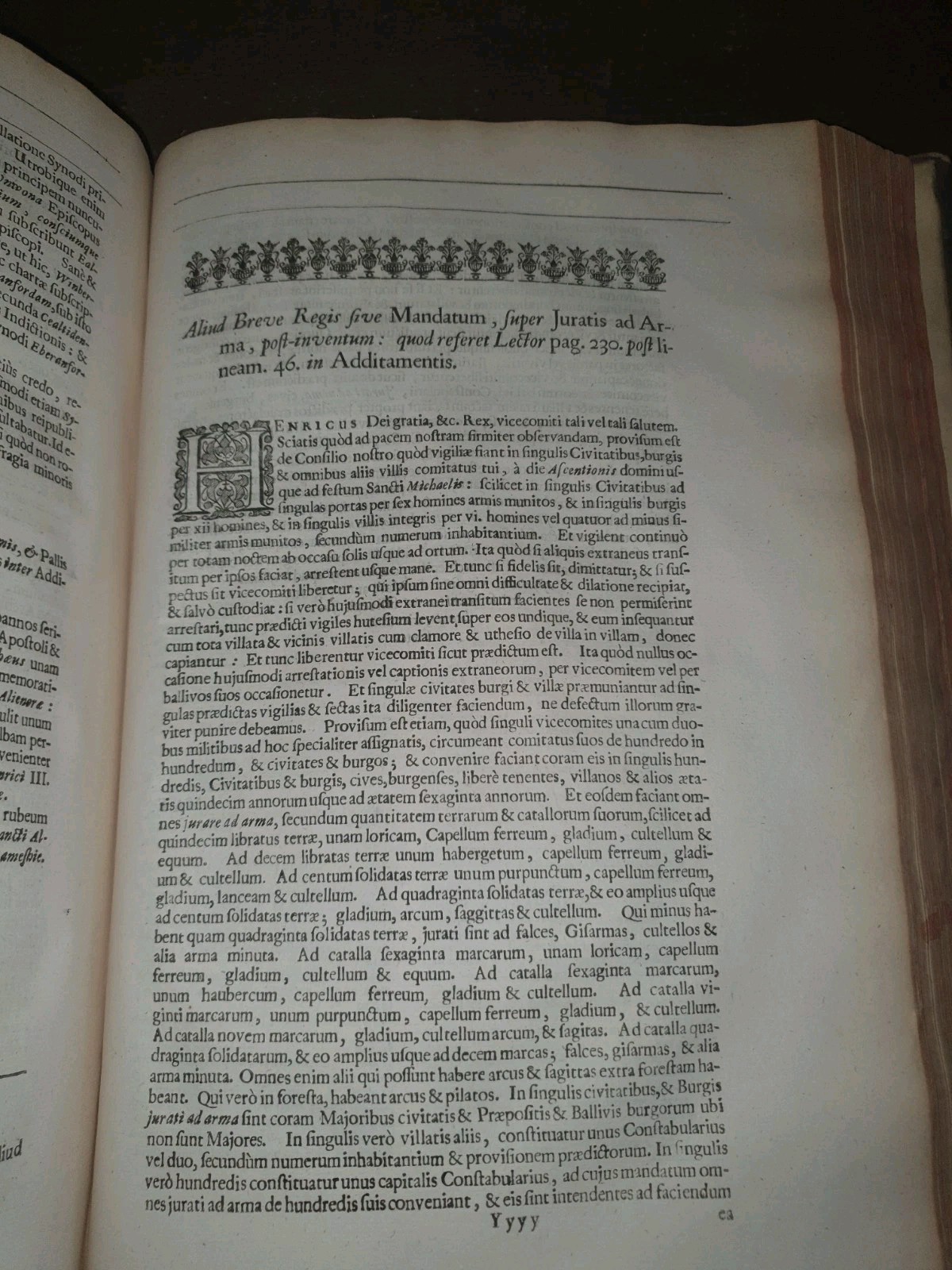 1640 HISTORY OF the ENGLISH by MATTHEW PARIS or the MONK of St ALBANS HISTORIA