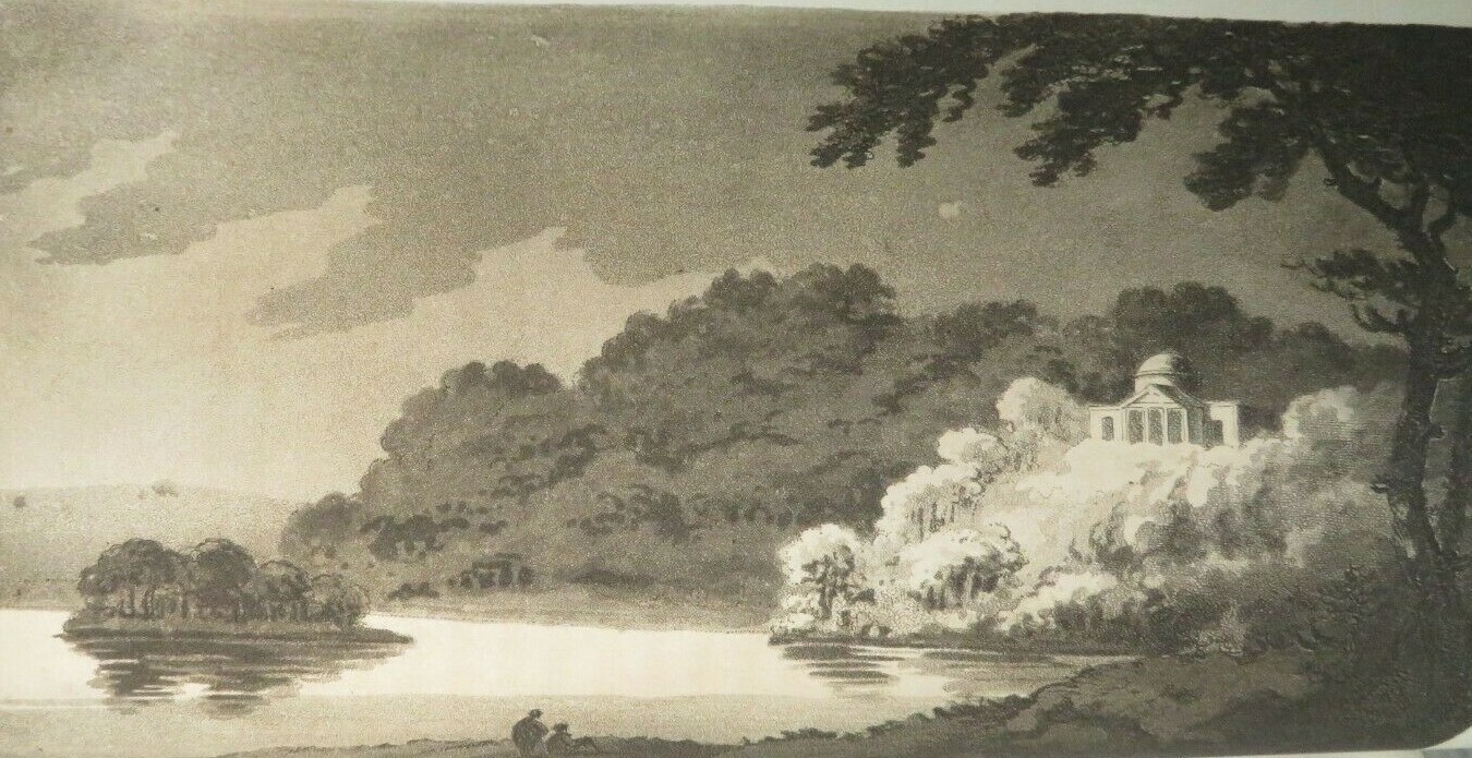 1808 OBSERVATIONS ON WESTERN PARTS OF ENGLAND BY GILPIN 18 AQUATINT ISLE WIGHT