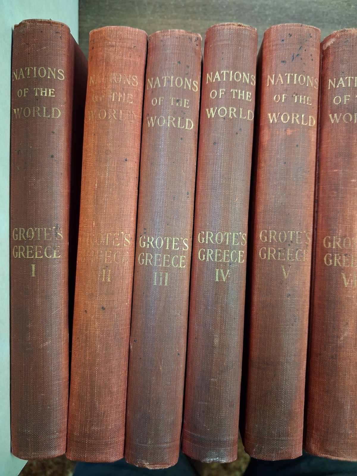 Vintage Nations of the World Grote’s Greece. Set of 11. 1899. George Grote. Rare
