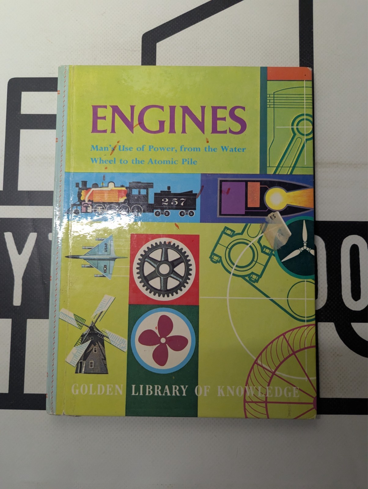 Engines Golden Library of Knowledge 1961 Hardcover Man’s Use of Power Vintage!