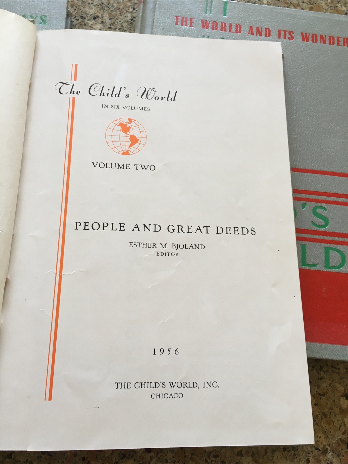 The Child’s World Set of 5 Volumes All Are 1956 Editions.