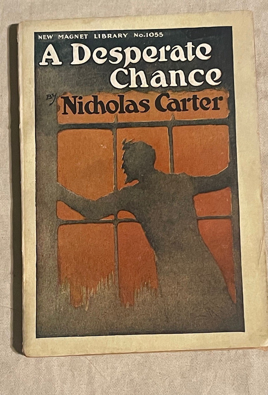 1901 A Desperate Chance Nicholas Carter Book Street & Smith Pub Pulp PB Antique