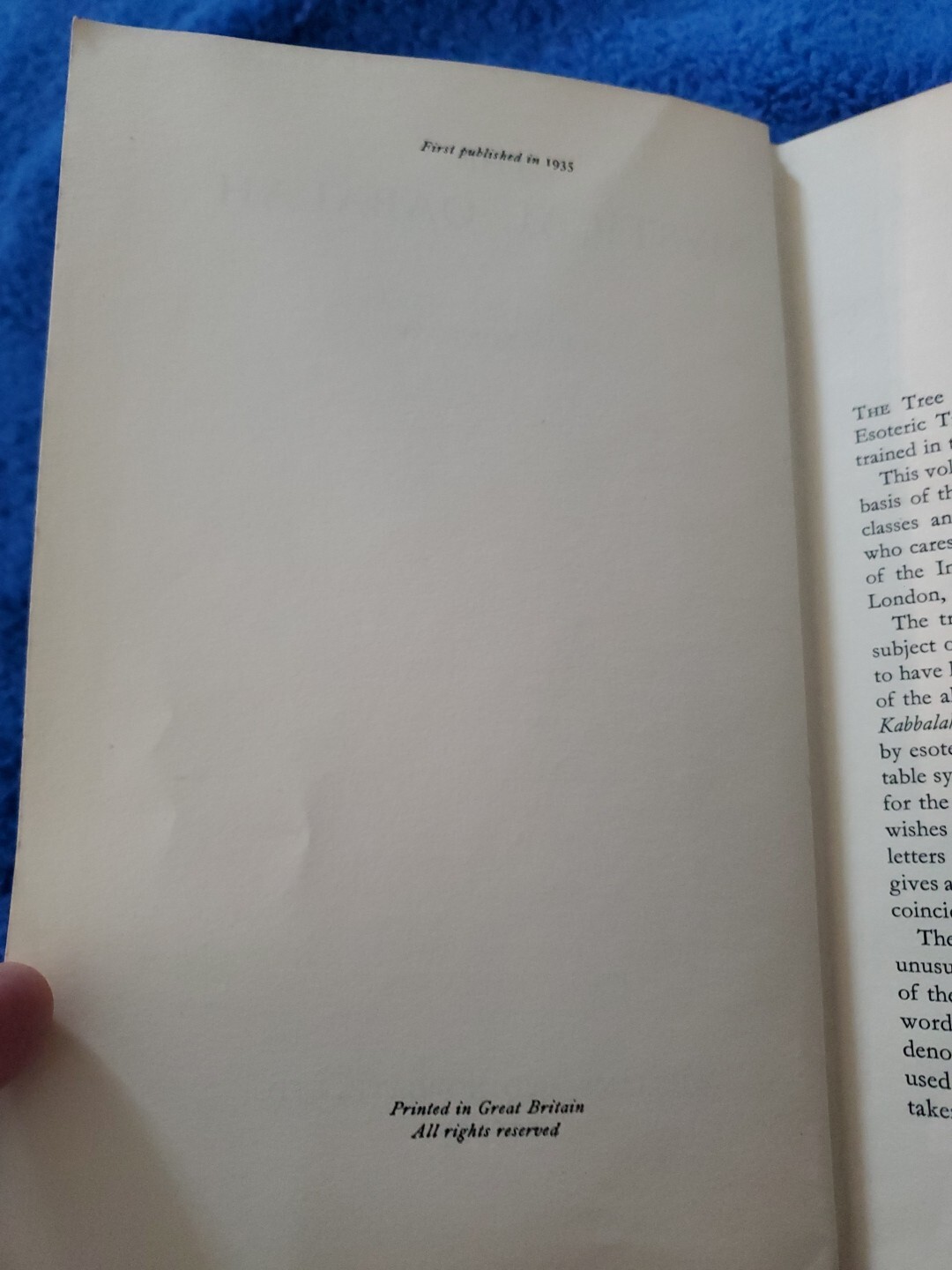 1935 First Edition The Mystical Qabalah Dion Fortune William & Norgate LTD.