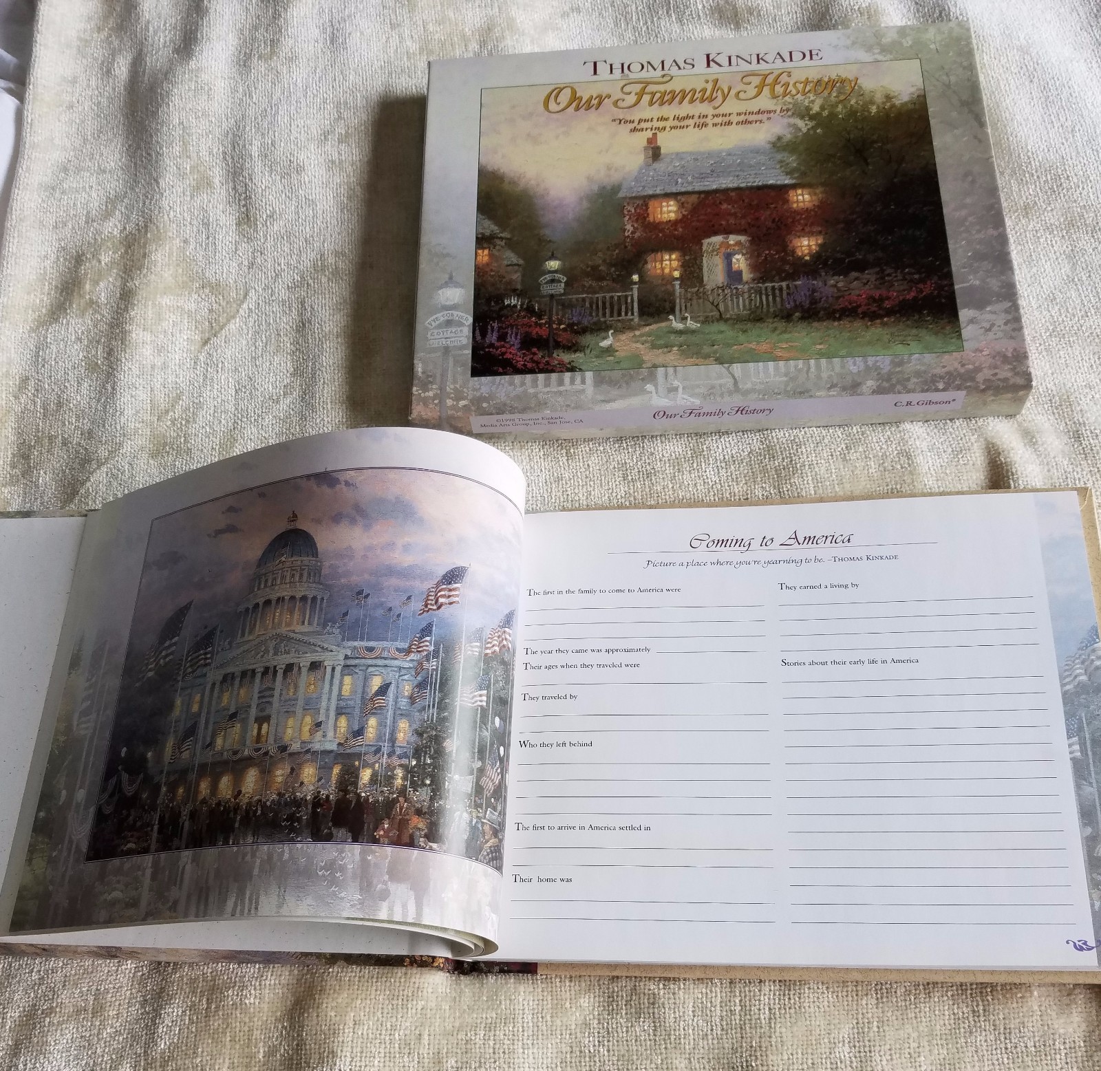 Thomas Kinkade Hardcover Book 1998
