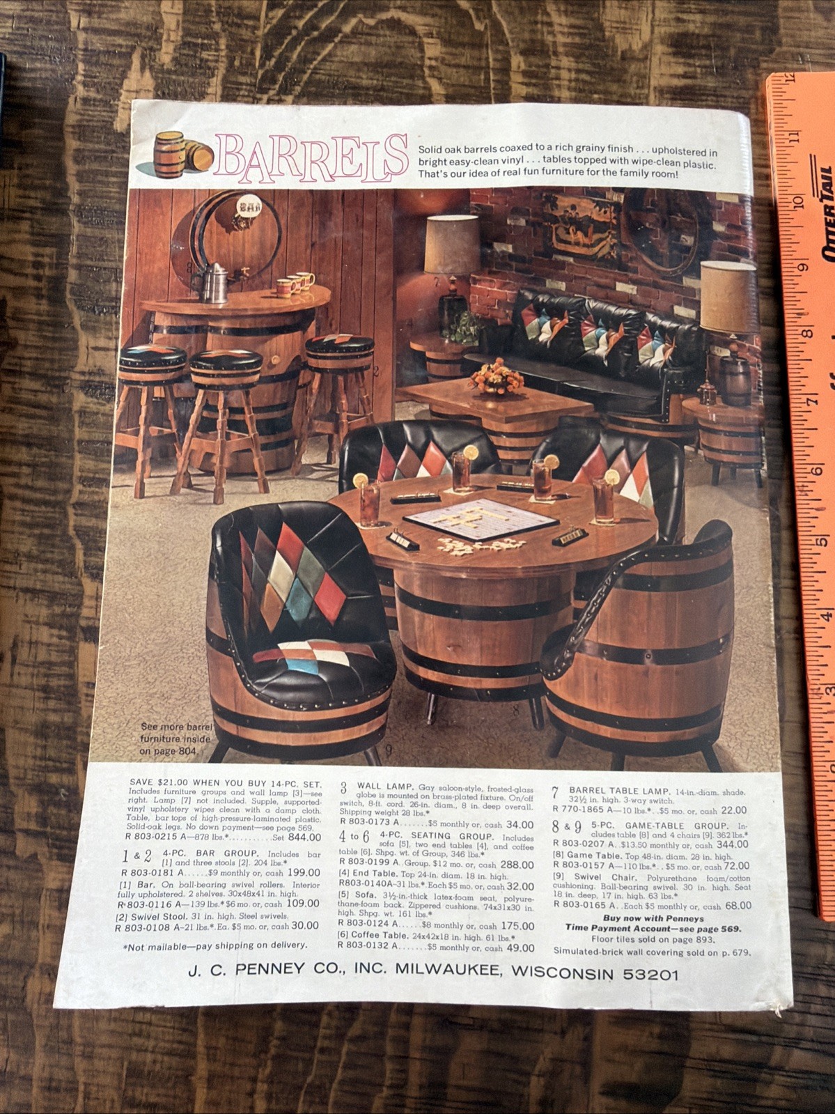 Penneys Fall & Winter Catalog 1968 Vintage 943 Pages