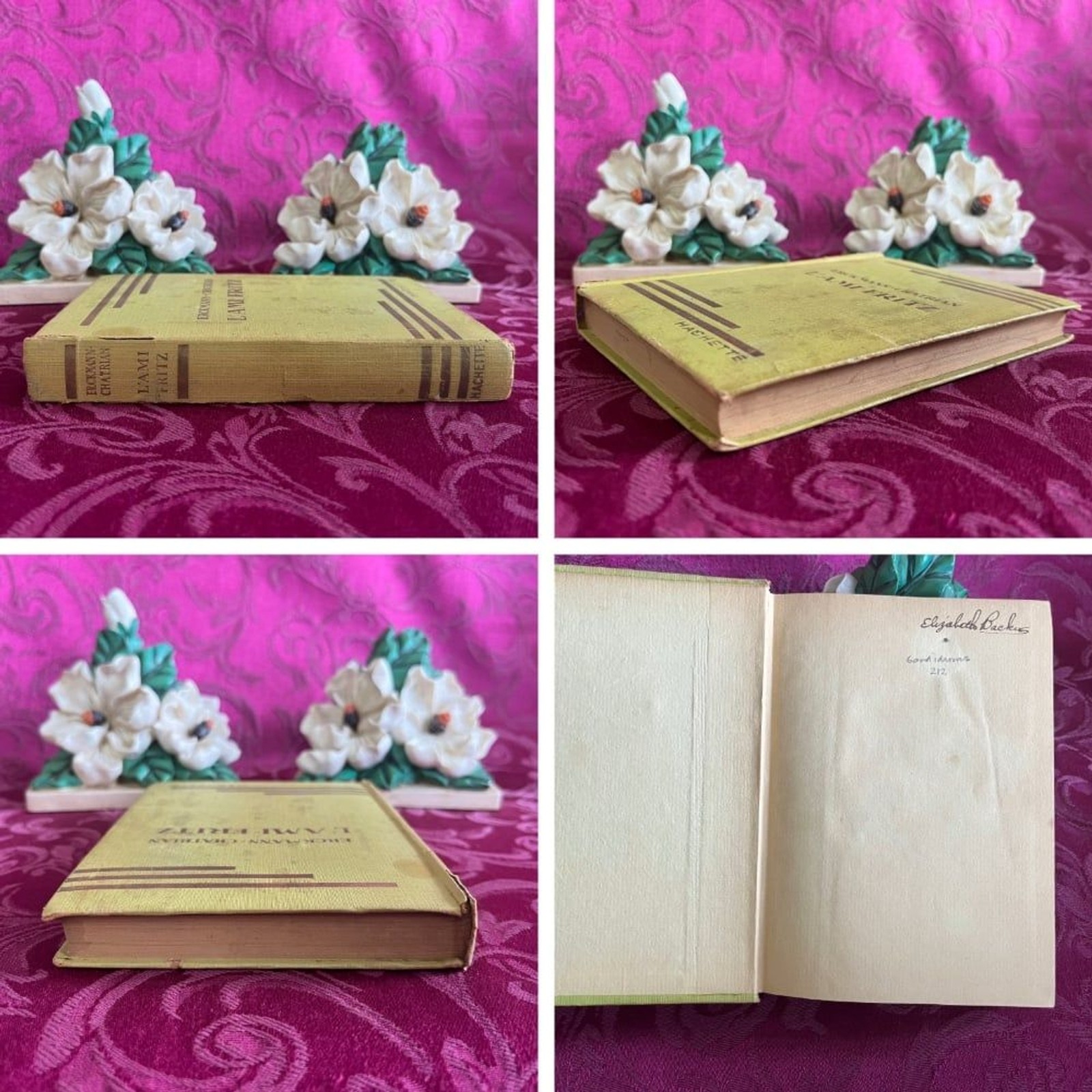 1927 L’Ami Fritz by Erckmann-Chatrian, Illustrated Vintage French Book, Hachette