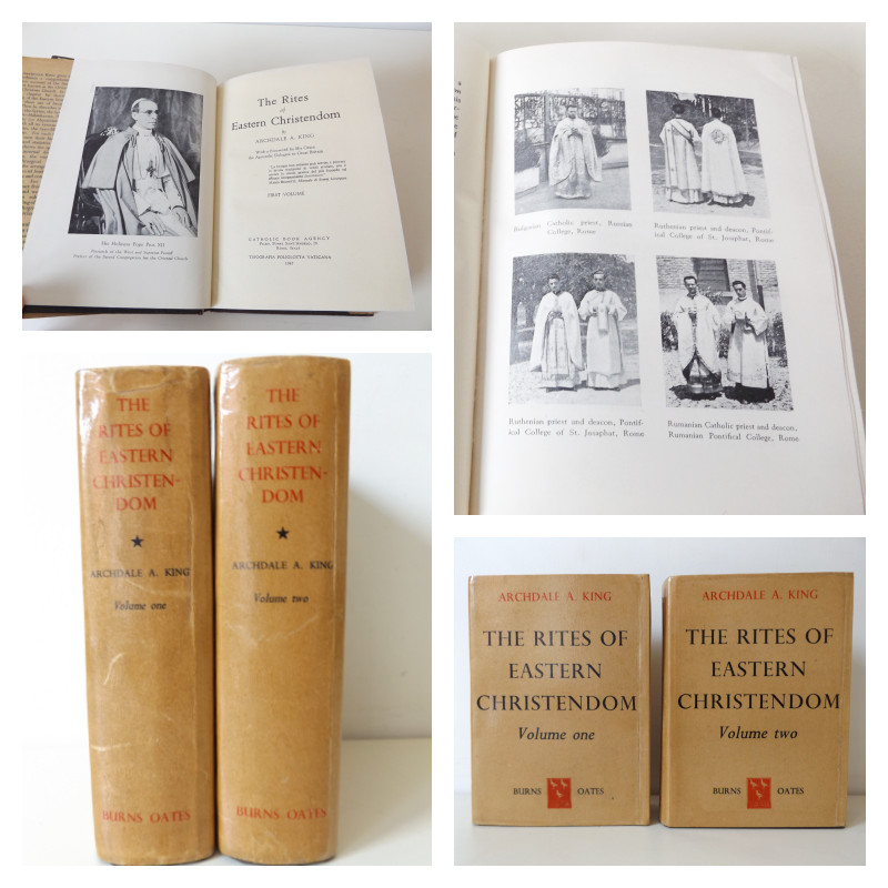 1947 The RITES of EASTERN CHRISTENDOM by Archdale A. King 2Vol. BIBLE Catholic