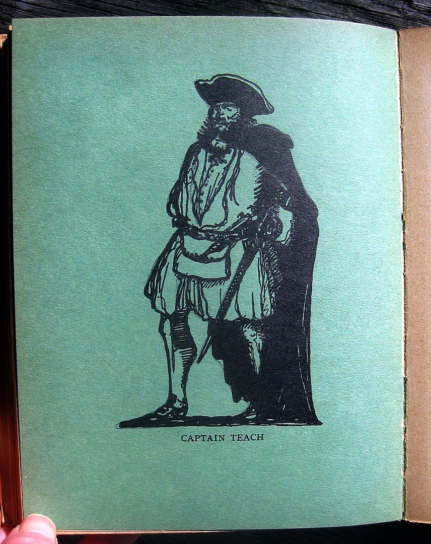 1922 Antique PIRATE HISTORY BOOK Blackbeard CAPTAIN KIDD Buccaneers MARITIME Sea