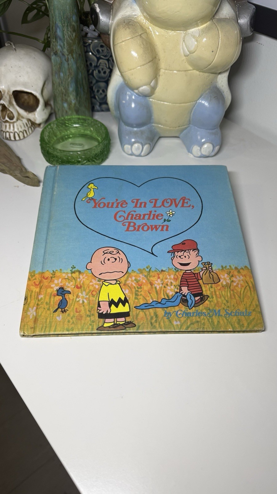Antique 1960s Peanuts You’re In Love, Charlie Brown HC Book By Charles M. Schulz