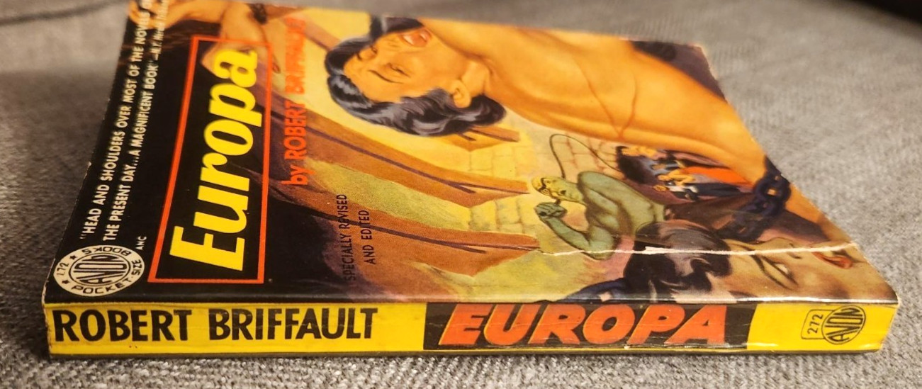 Europa by Robert Briffault 1950 Avon Books # 272 Vintage Sleaze. Good