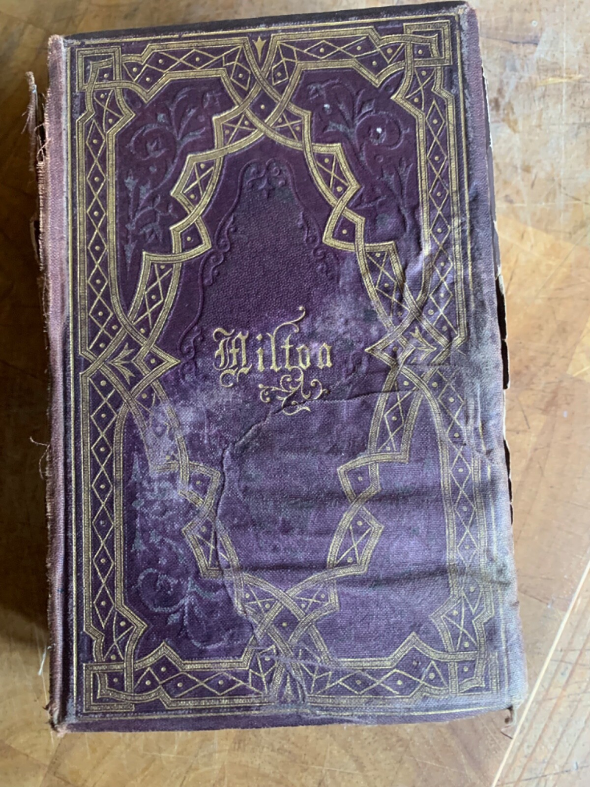 Poetical Works of John Milton Gilded Pages Edinburgh William P Nimmo. 1870?