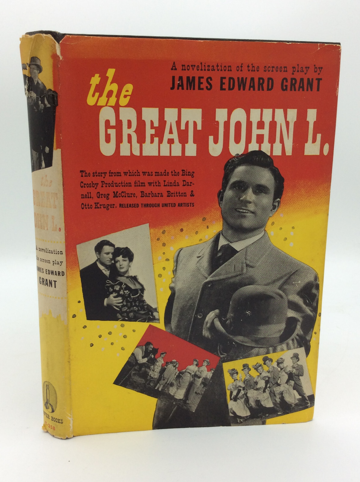 THE GREAT JOHN L. by James Edward Grant – 1945 – photoplay edition in dj
