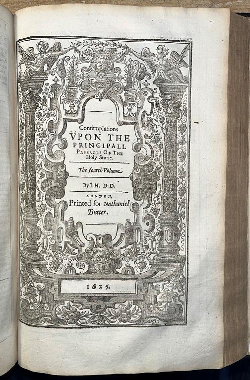 1625 Folio ‚The Works Of Joseph Hall‘ Fine Binding. Christian Bible Theology.