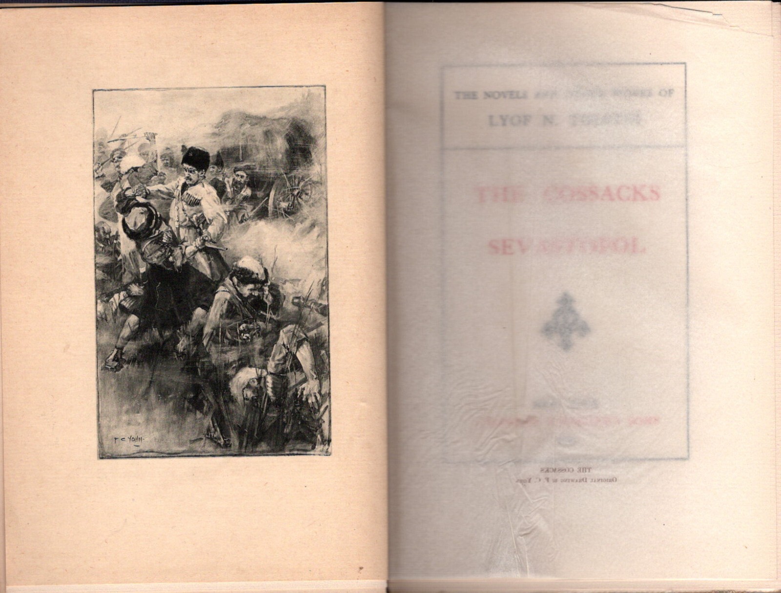 1923 THE WORKS OF LYOF N. TOLSTOI (LEO TOLSTOY) volumes 3, 5, 8, 9, 11