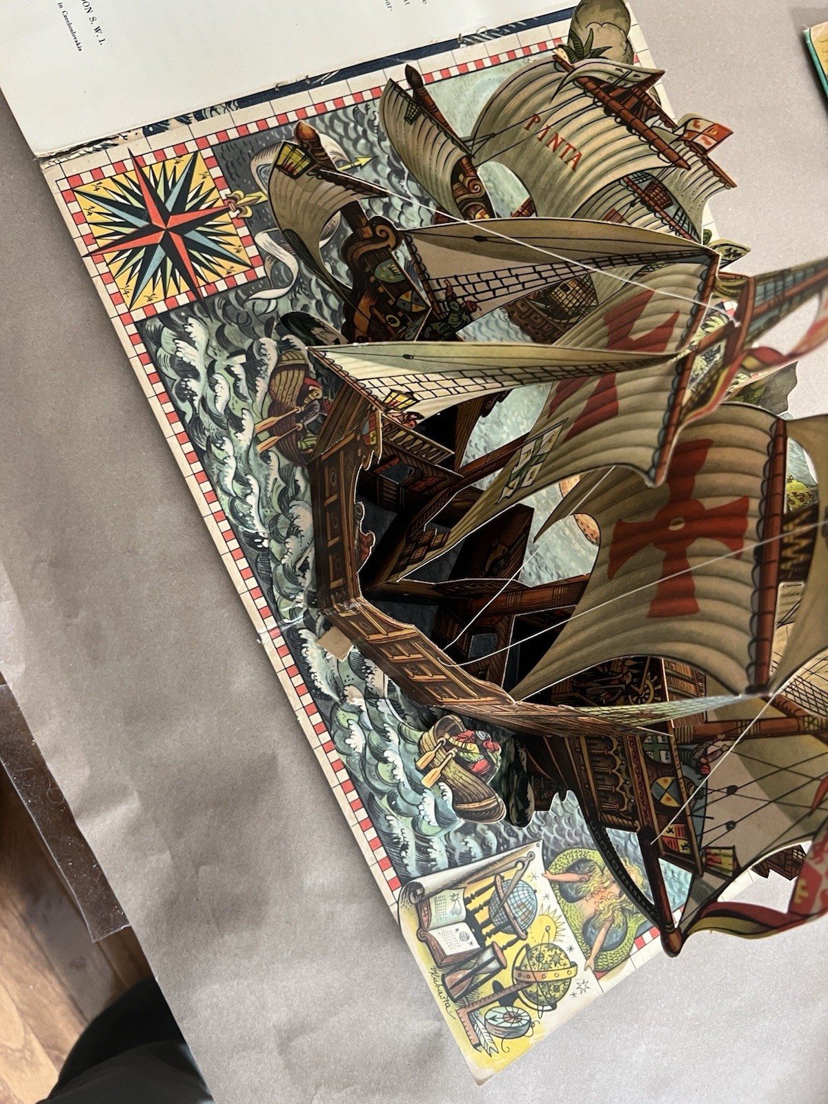 Vojtech Kubasta How Columbus Discovered America Vintage Pop-Up Book