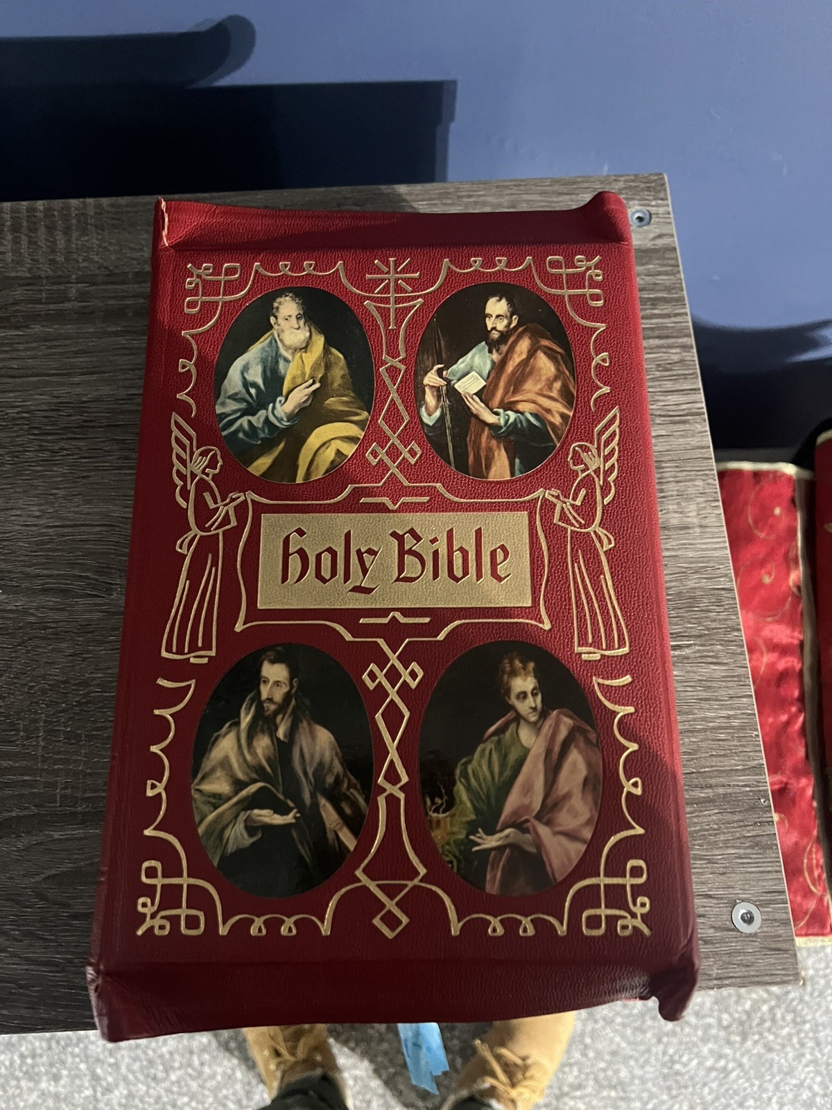 Holy Bible ~ Holy Angles Edition ~ 1955 ~ The Catholic Press In very god