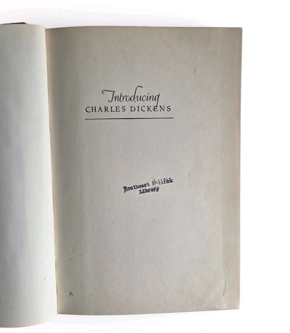 Vintage 1941 Introducing Charles Dickens May Lamberton Becker HC Ex-Library Book