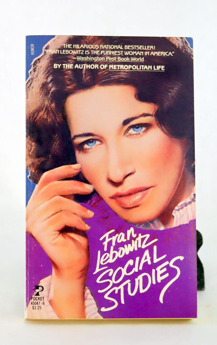 Fran Lebowitz 1982 Social Studies Pocket Books #45047-6 Vintage Paperback