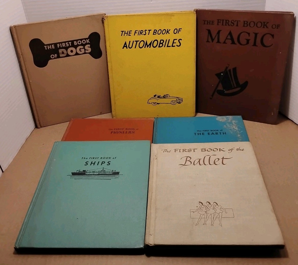 Lot of 7 Vintage 1950s THE FIRST BOOK OF Hardcovers – Ships Dogs Ballet & More