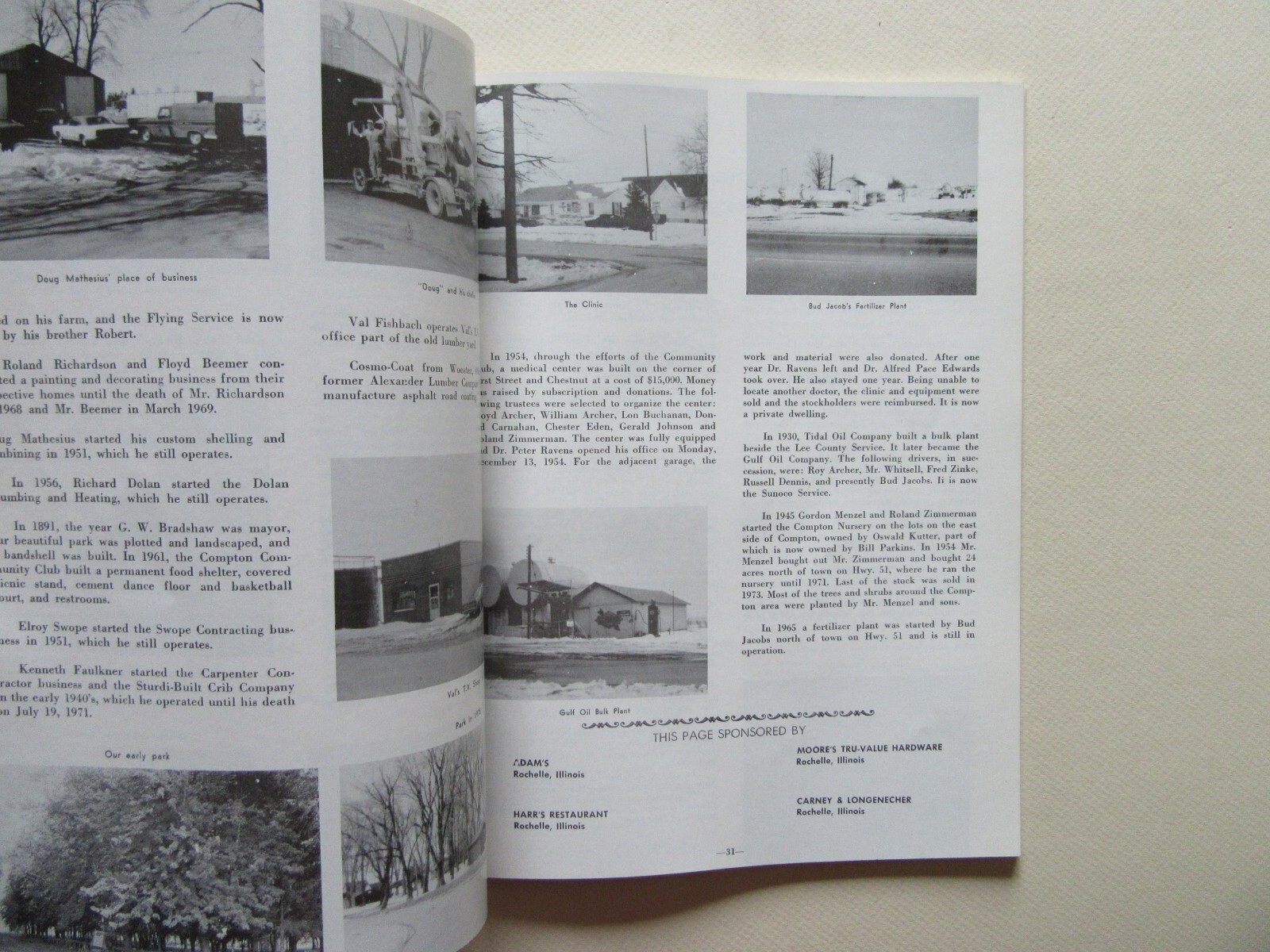 Compton Illinois Centennial 1875-1975 – The Centennial Book Committee, 1975 Fine