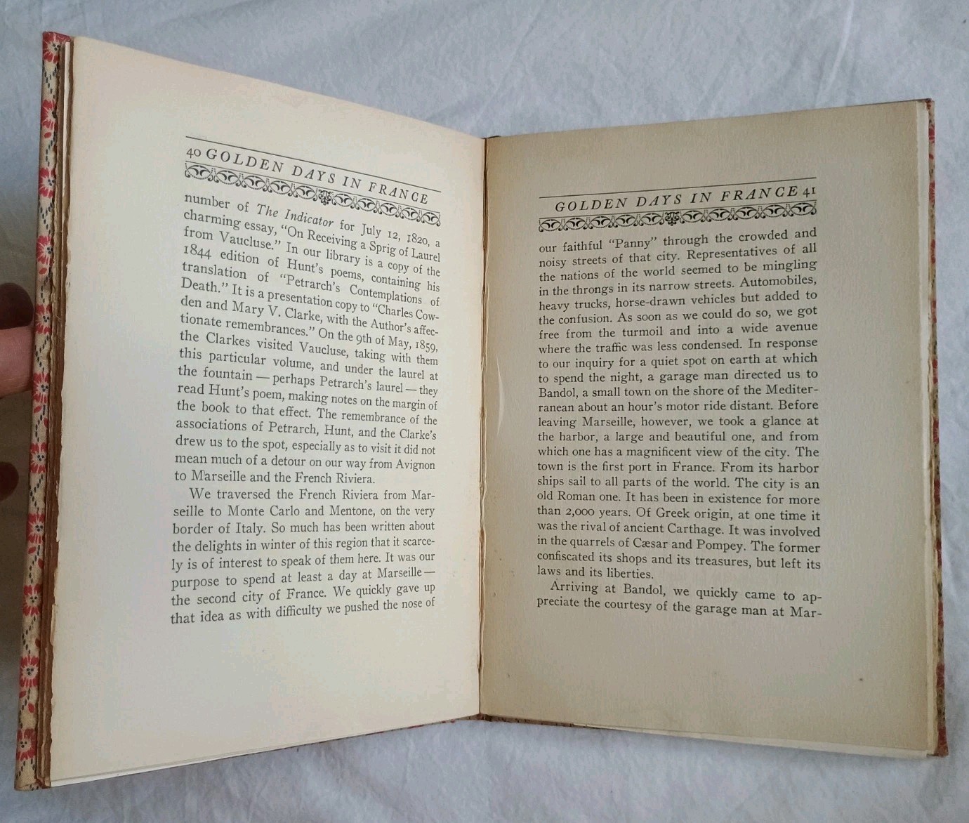 Golden Days in France 1927 Luther Brewer Torch Press RARE Limited 1/300 Iowa