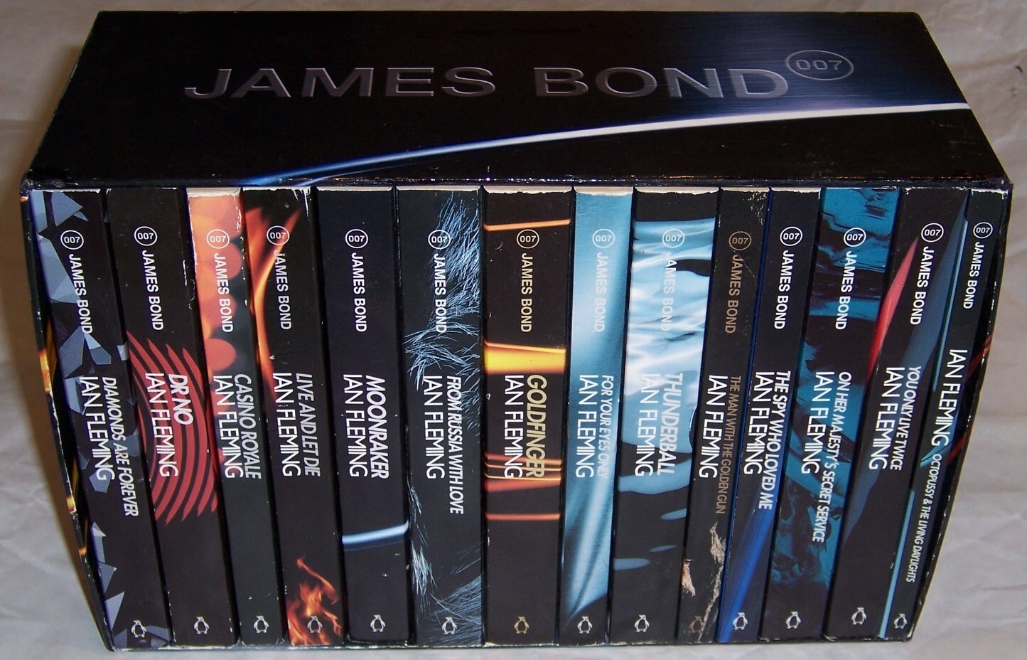 Penguin James Bond 007 by Ian Fleming Paperback box set in 14 books