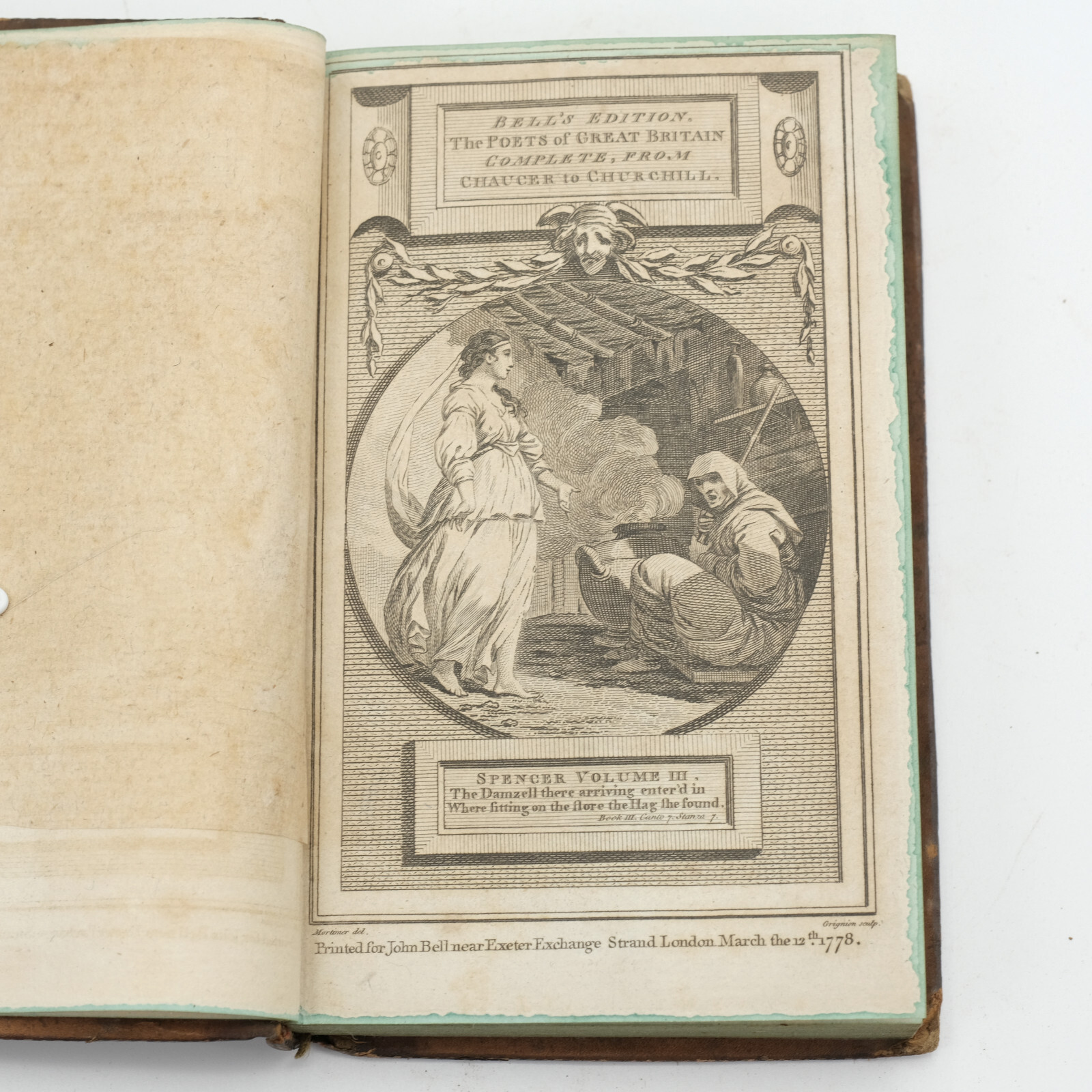 1778 / 1780 The Poetical Works of Edmund Spencer & Richard Savage Edinburg Fair