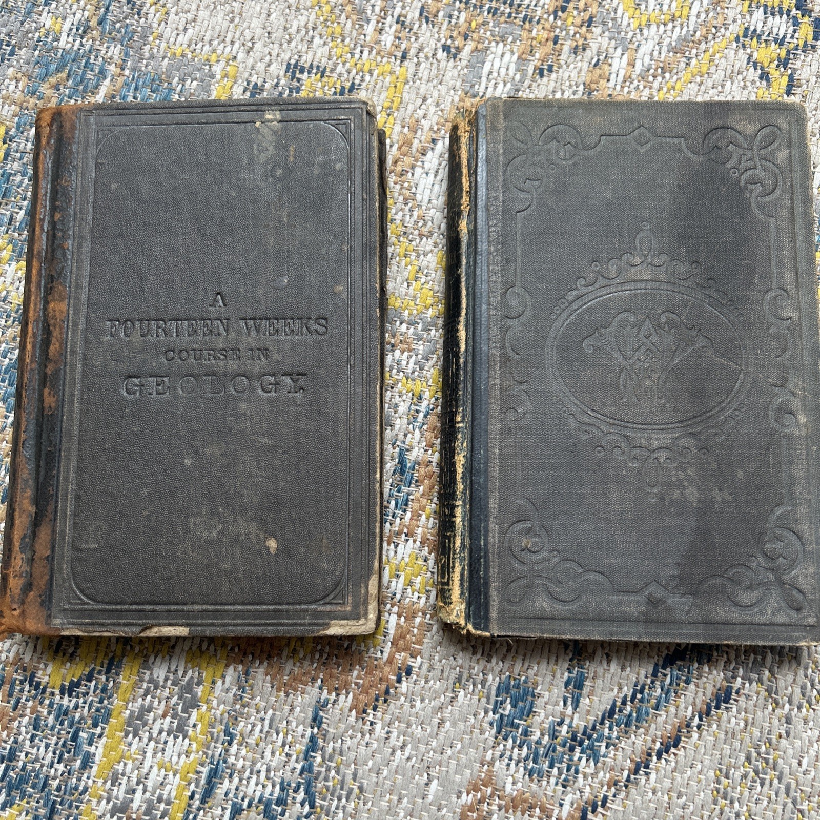 19th Century Textbooks Of Geology and Algebra
