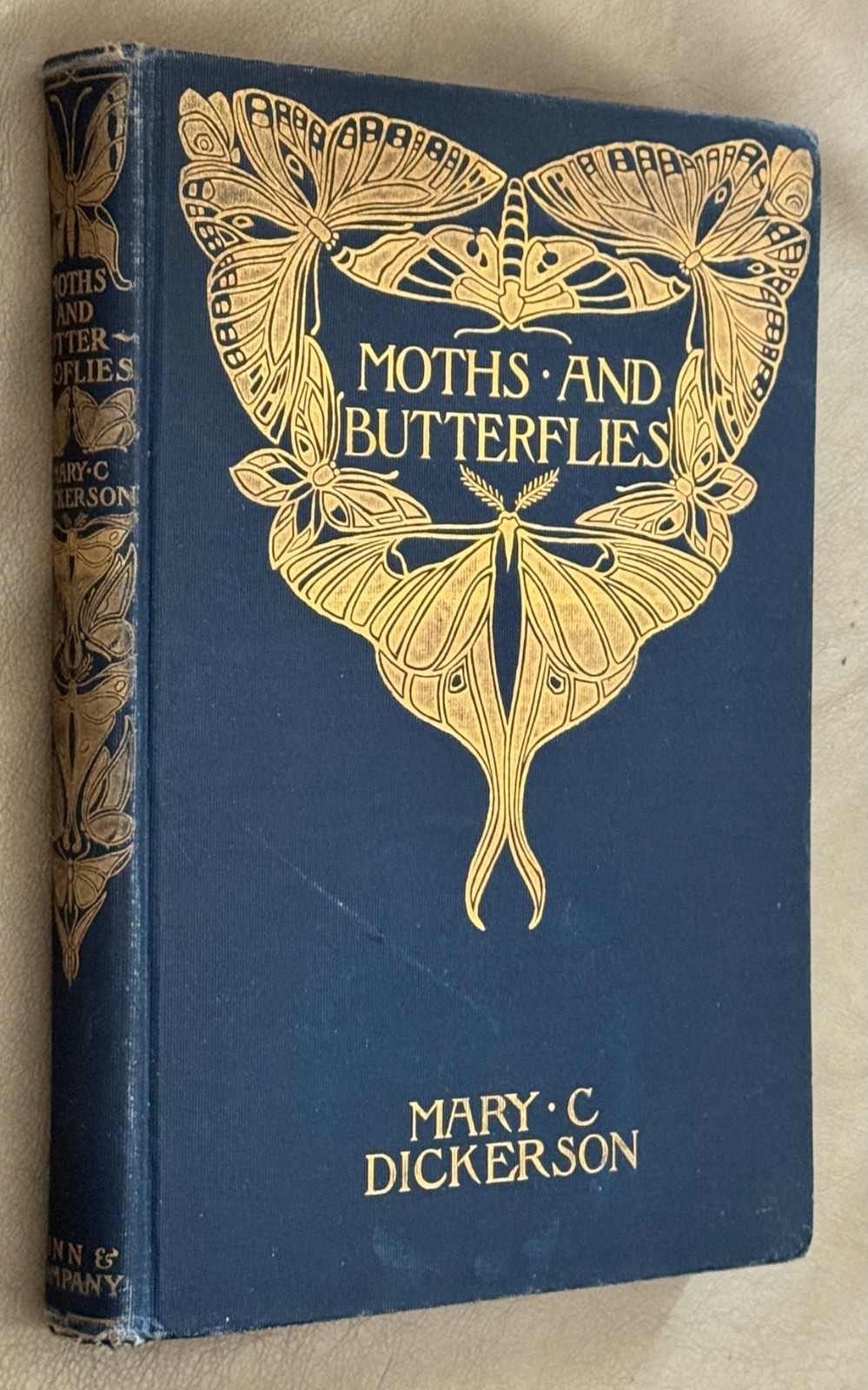 1901 Moths & Butterflies by Mary Dickerson, 1st Edition, 1st Print / HC