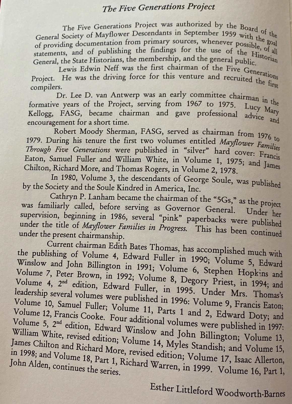 Mayflower Families Through Five Generations, Vol. 16 Part 1 John Alden 1999 HC