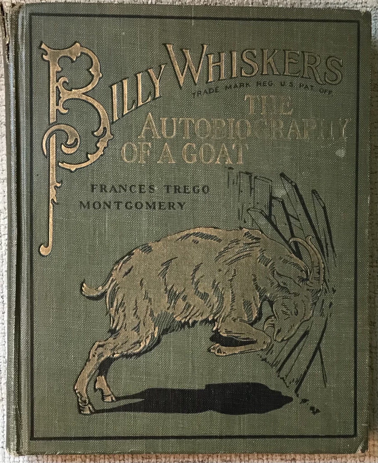 MONTGOMERY “ BILLY WHISKERS “ 1902 1ST ED HC VG- 6 COLOR PLATES