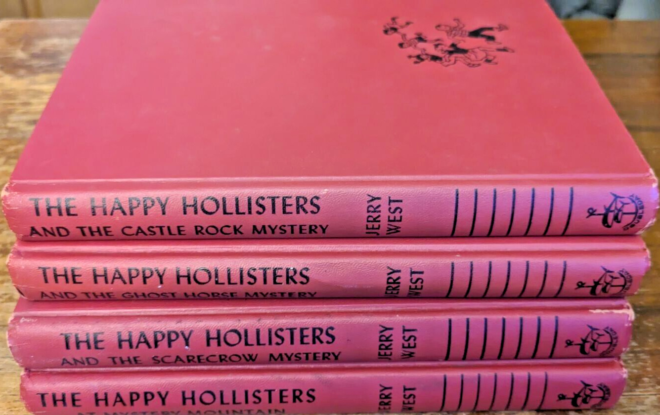 The Happy Hollisters Books, Jerry West – Lot of 4 -see title list below-Good Con