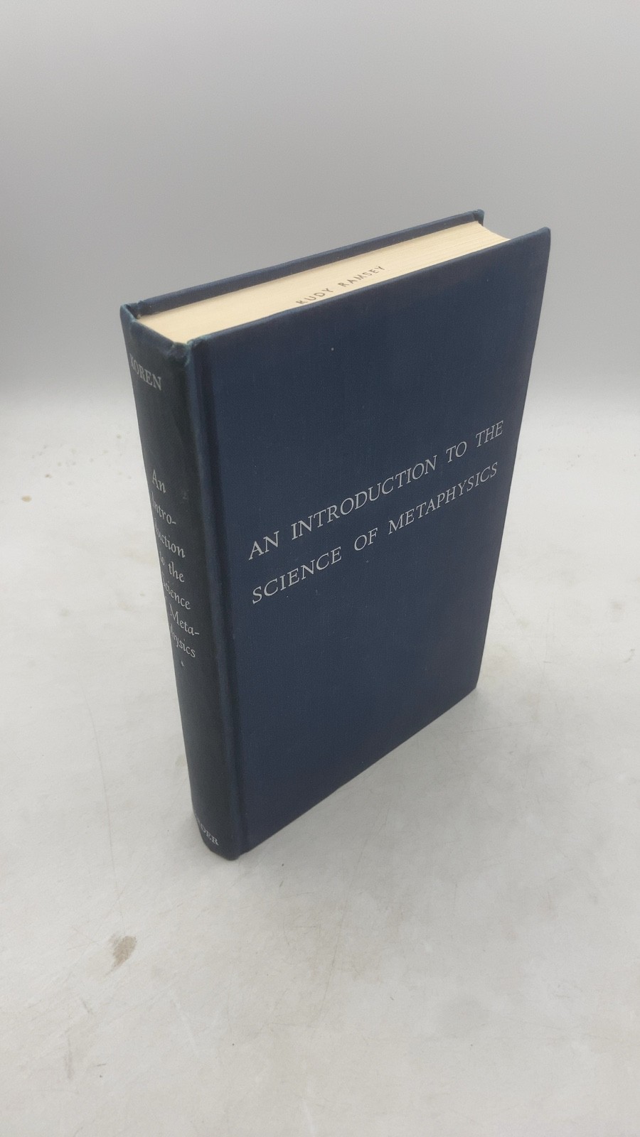 An Introduction to the Science of Metaphysics Henry J. Koren, C.S.Sp., S.T.D….
