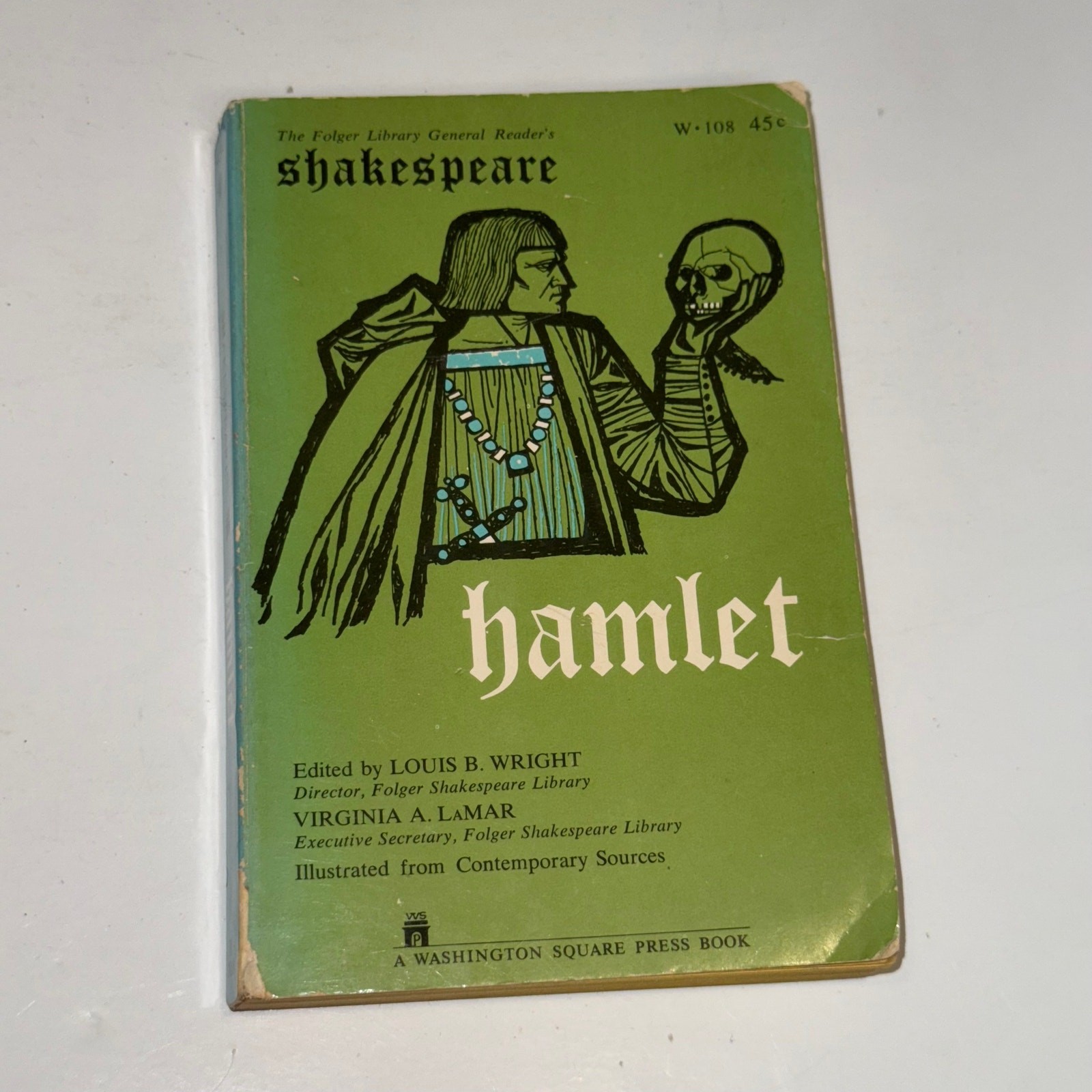 Hamlet Shakespeare Vintage Folger Library Washington Square Press 1962
