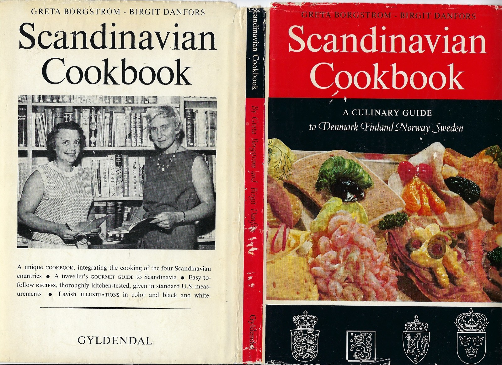 1965 Culinary Guide to Denmark Finland Norway & Sweden Scandinavian HC/DJ