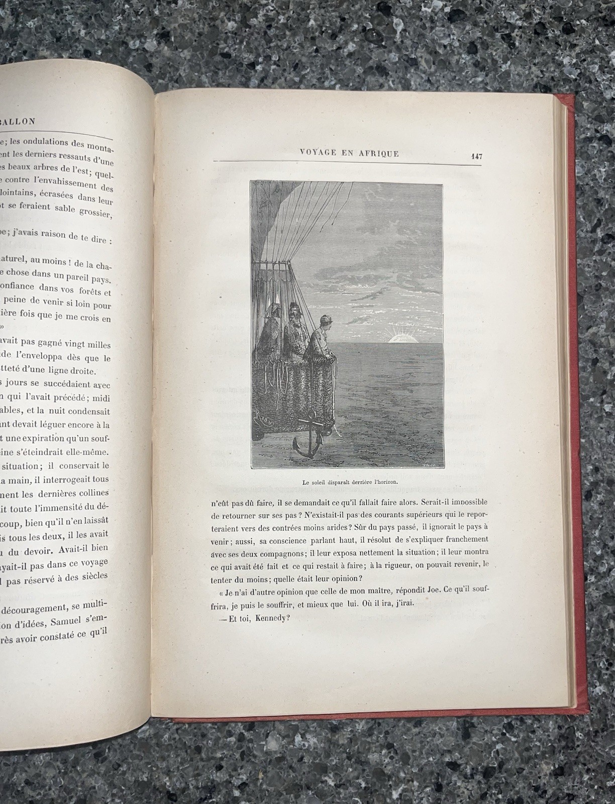 Jules Verne Edition Hetzel Five Weeks In A Balloon Jules Verne Initials