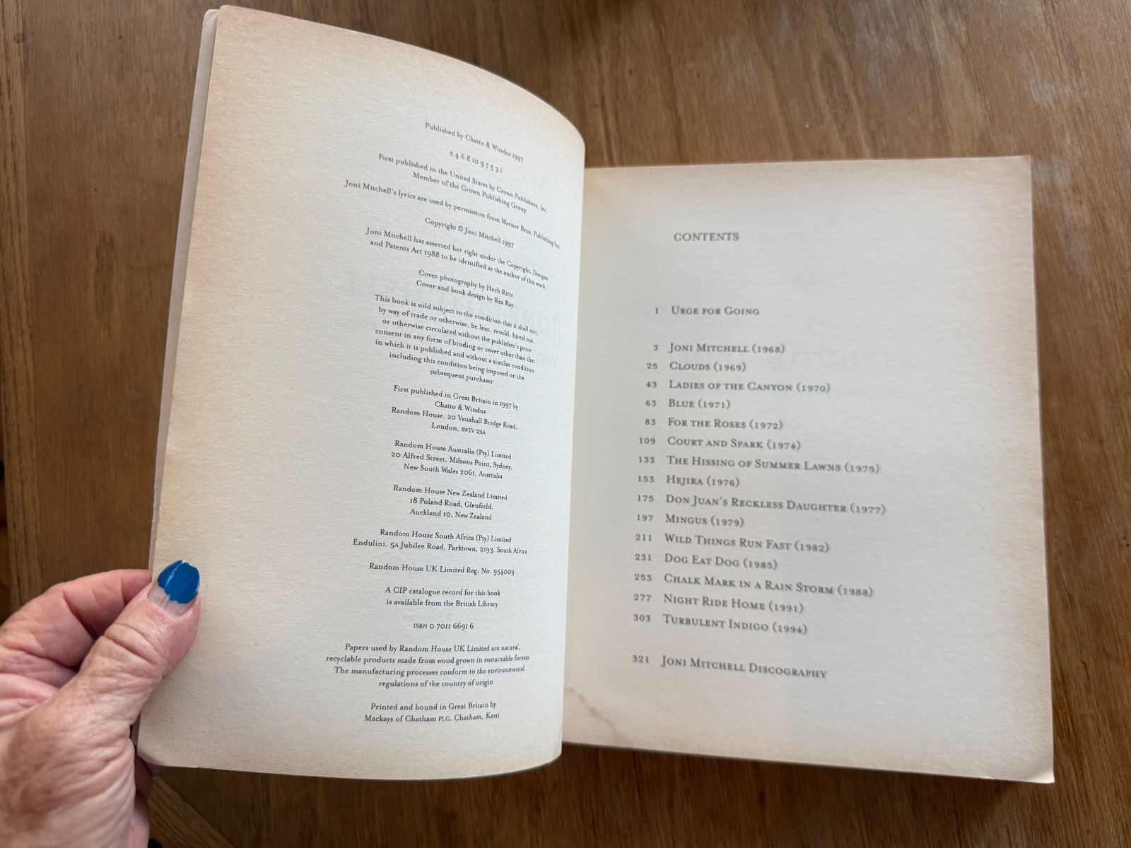 JONI MITCHELL: COMPLETE POEMS & LYRICS 1st UK ed. softcover 1997