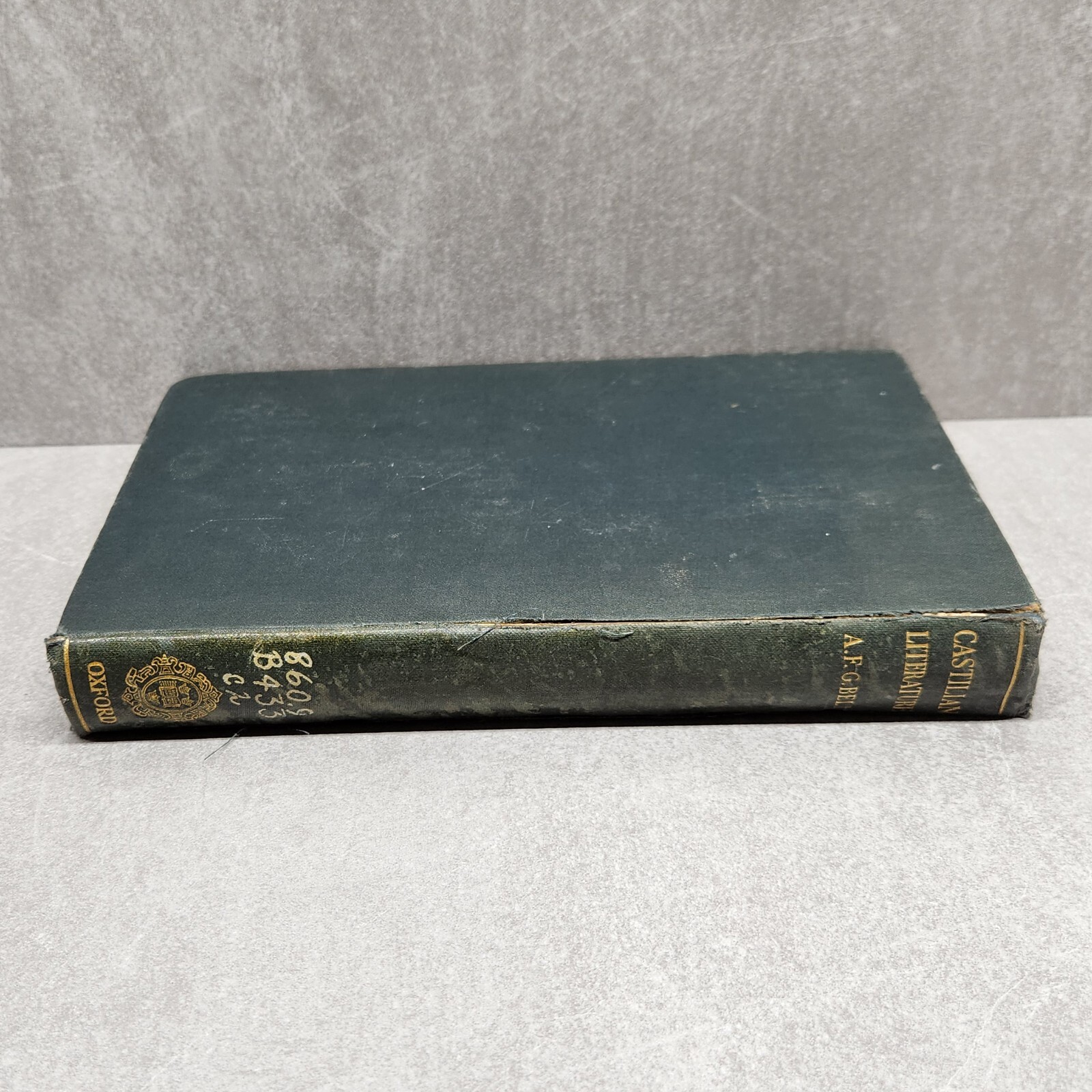 1938 Castilian Literature by Aubrey F.G. Bell Spanish Cultural & Literary Study