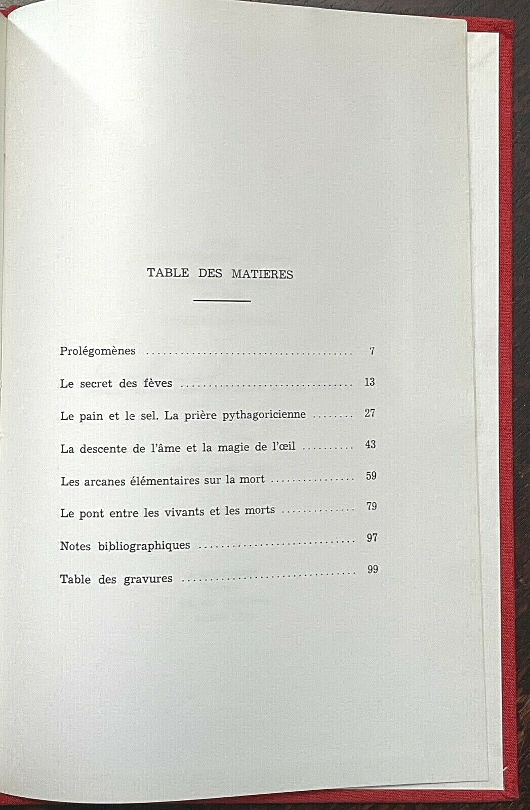 SECRETS ESOTERIQUES DES PYTHAGORICIENS – 1973 PYTHAGORAS SOUL DEATH MAGICK