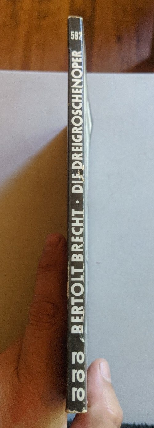 Die Dreigroschenoper (Threepenny Opera) Bertolt Brecht Script Book German SFA