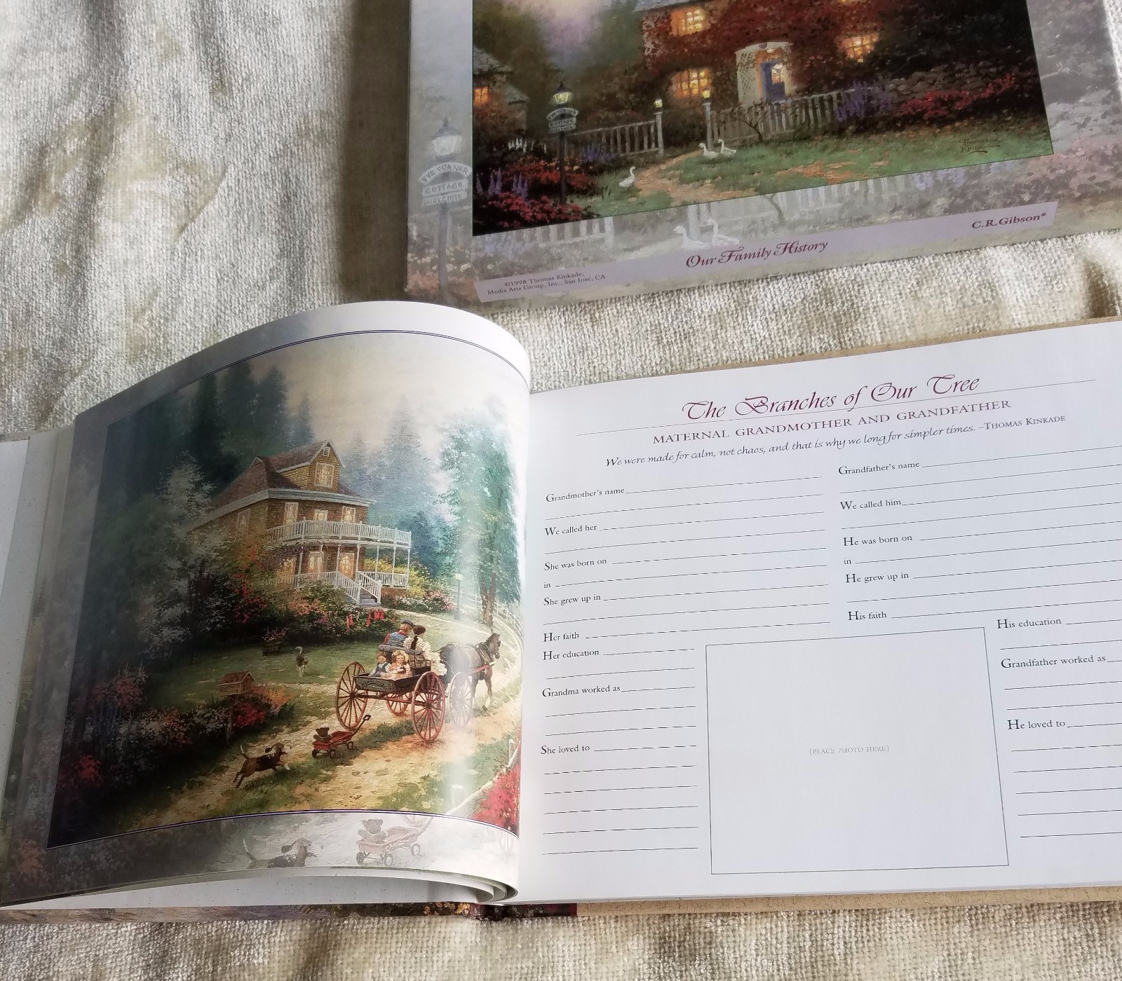 Thomas Kinkade Hardcover Book 1998