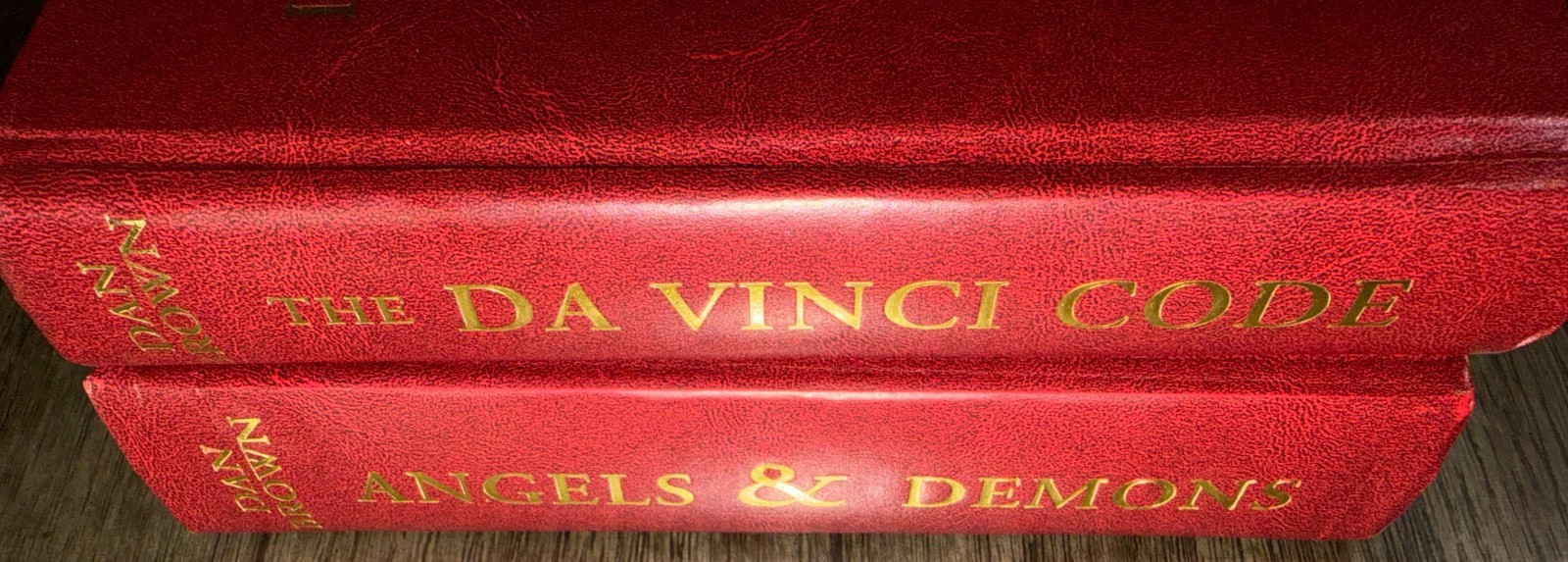 The Da Vinci Code Angels & Demons Dan Brown 2003 Hardcover Set with Slipcase VG-