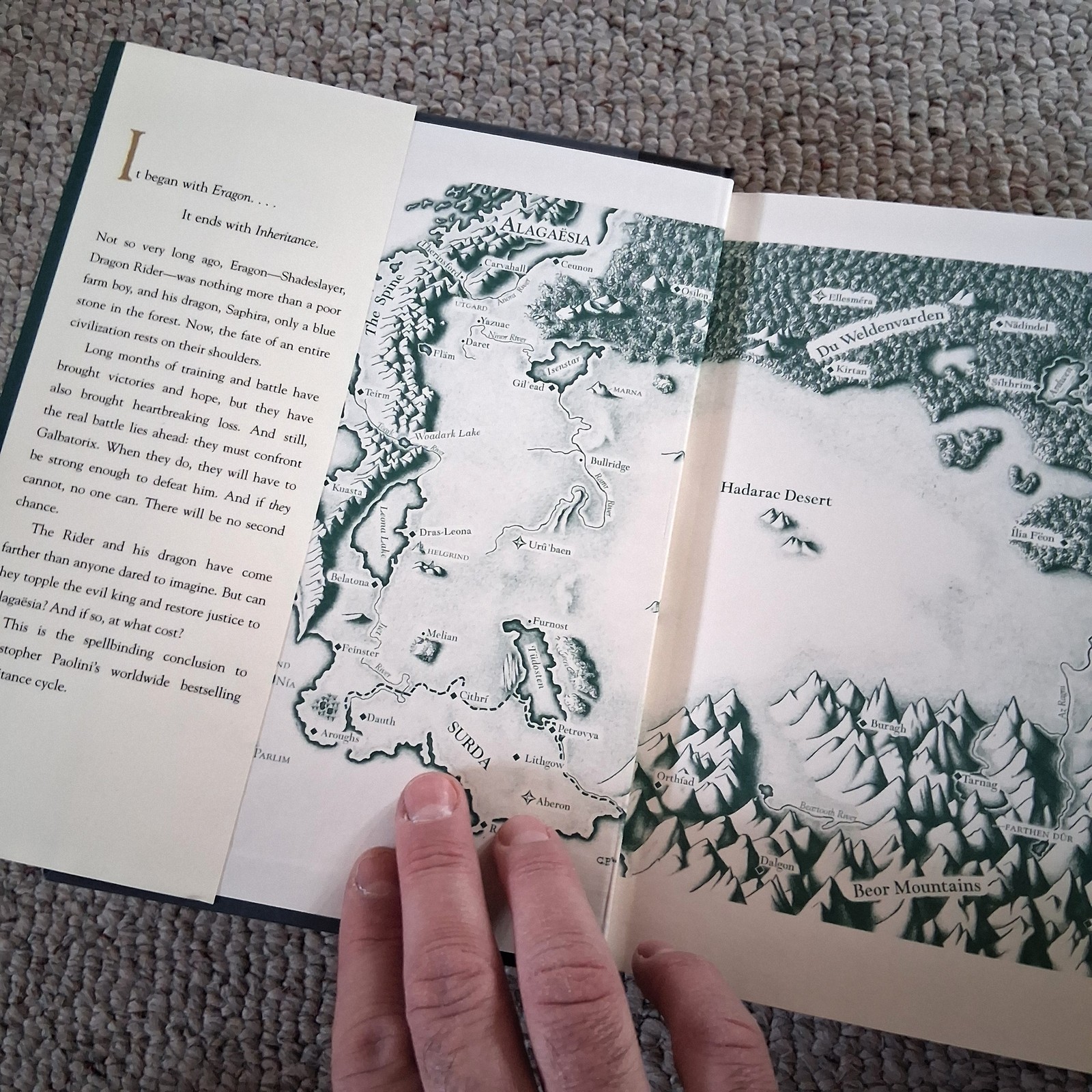 1st Ed./1st Printing Inheritance by Christopher Paolini Hardcover Book