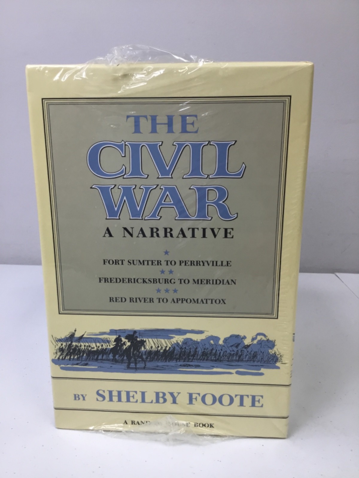 Shelby Foote Boxed Set, The Civil War. HCDJ, New Old Stock-Sealed, Random House