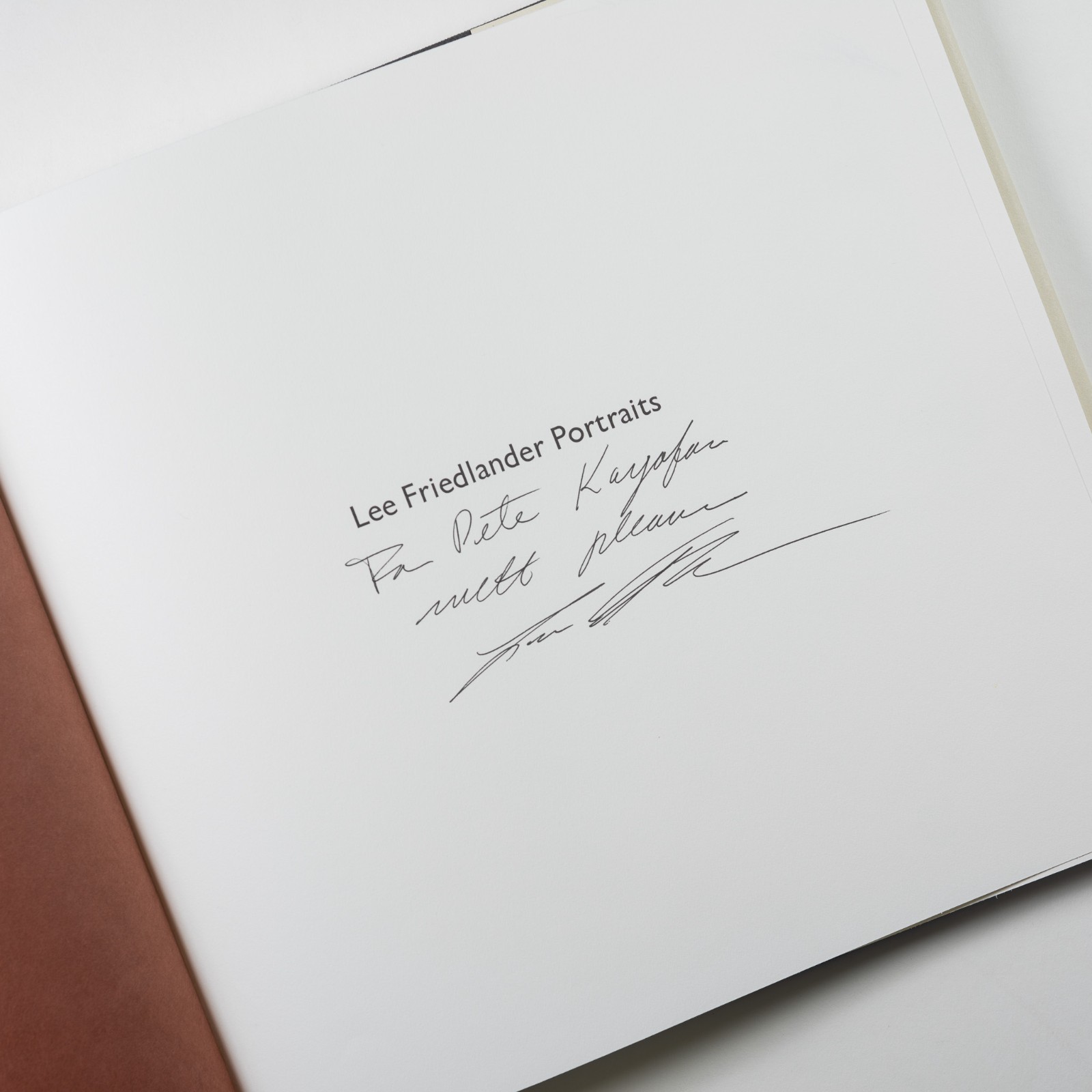 Lee Friedlander – Portraits (signed)