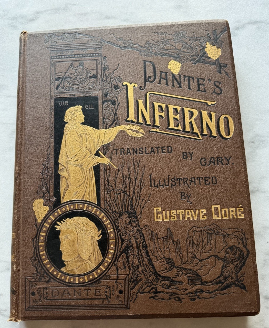 Dante’s Inferno- c.1885, Illustrated by GUSTAV DORE Translated By Cary Rare Find