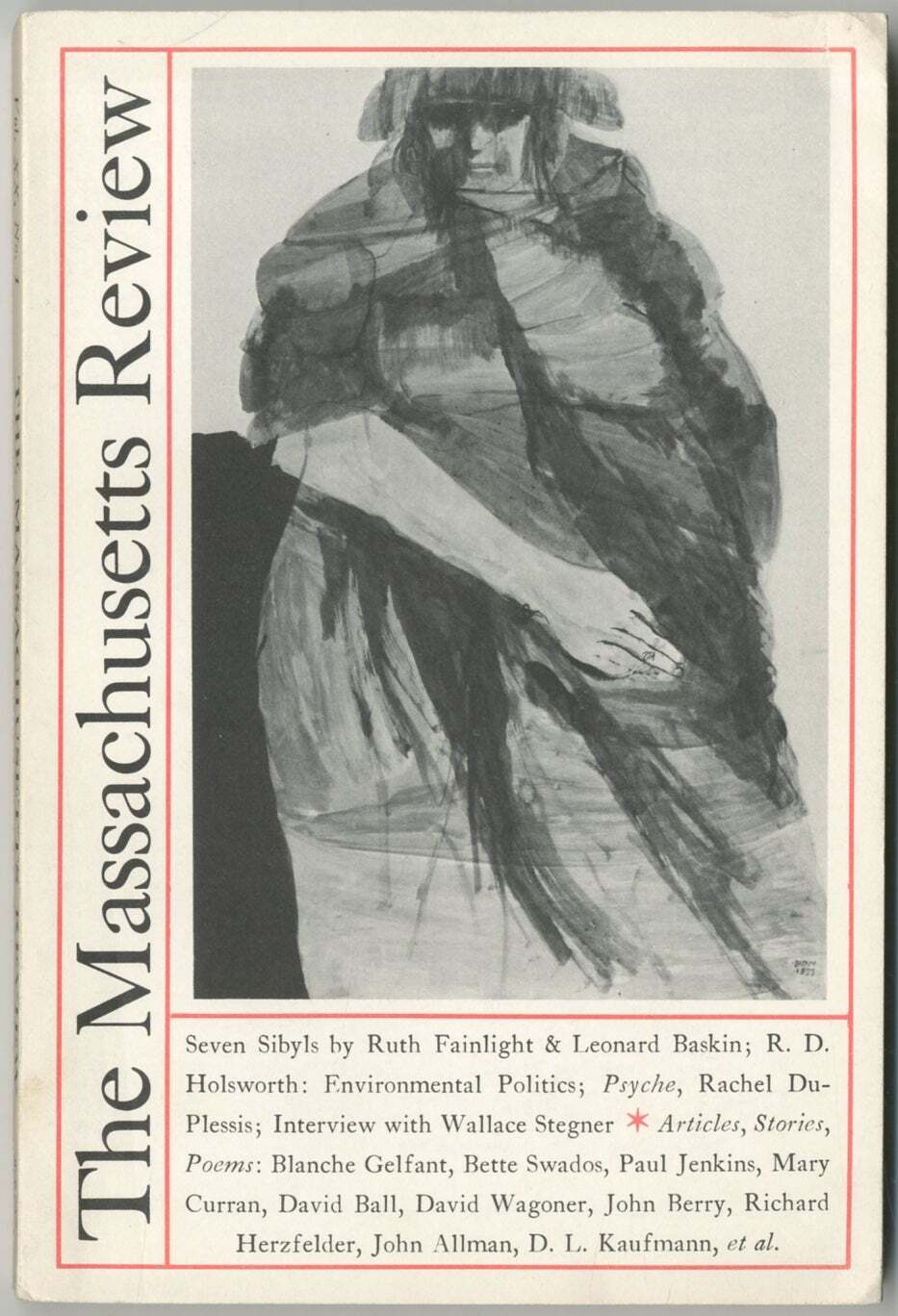 R D HOLSWORTH / Massachusetts Review Spring 1979 Volume XX Number 1 1st Edition