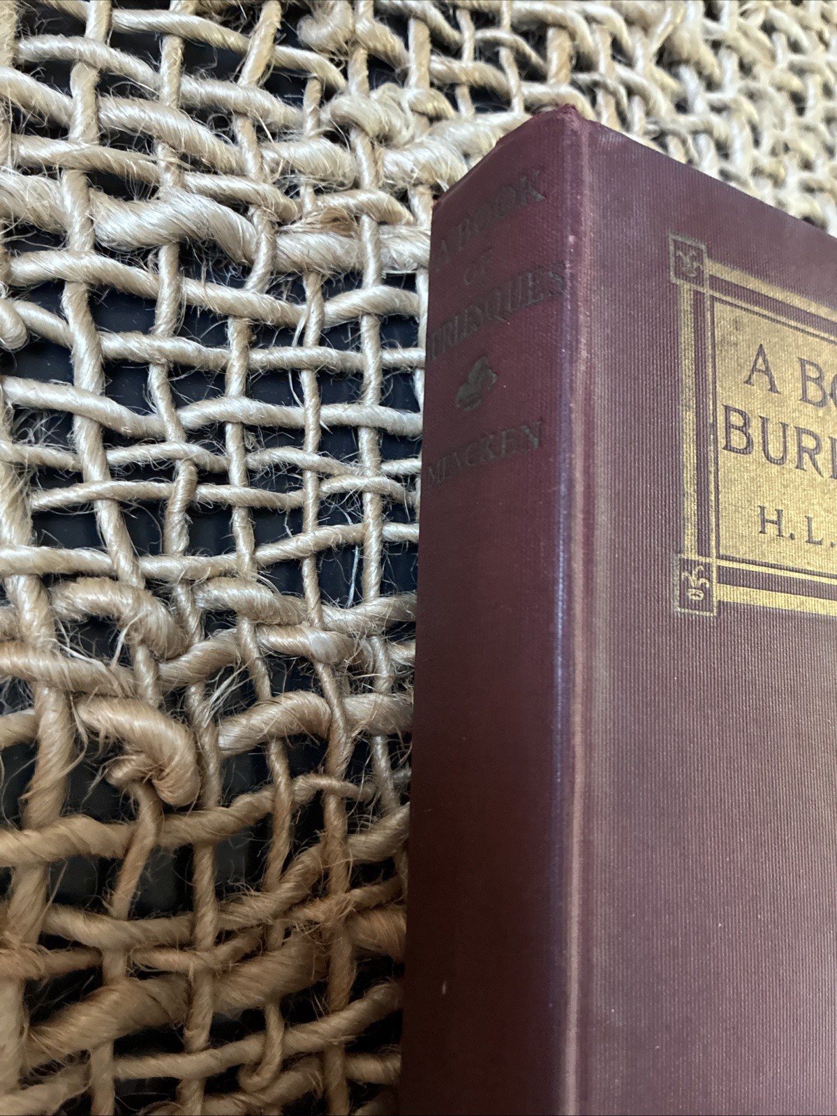 Rare 1916 H L Mencken A BOOK Of BURLESQUES 1st Edition Hardback