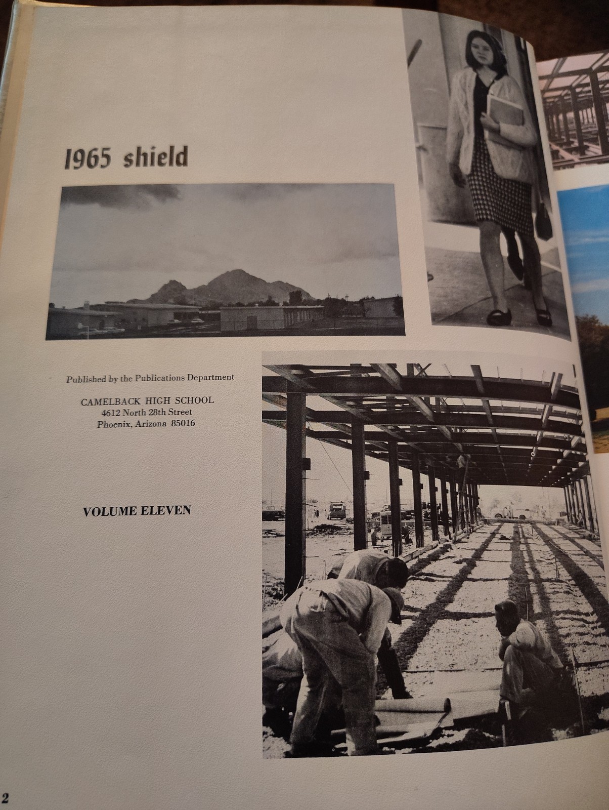 ORIGINAL 1965 Camelback High School Phoenix Arizona Yearbook 1965